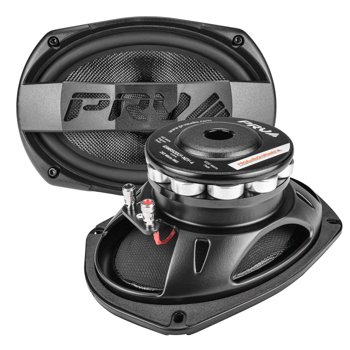 Photos - Speakers PRV Audio 69MR500CF-NDY-4 6"x9" Neodymium Midrange Speaker Pair 